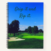 Carnet Parcours de golf Grip it et Rip it (Devant)