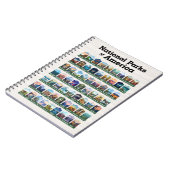 Carnet Parcs nationaux des États-Unis d'Amérique USA (Côté gauche)