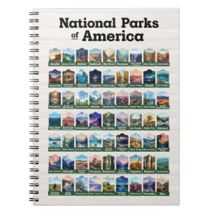 Carnet Parcs nationaux des États-Unis d'Amérique USA