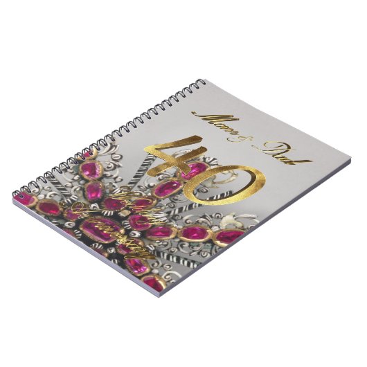 Carnet Parents 40e anniversaire Mariage Mariage de rubis (Côté gauche)