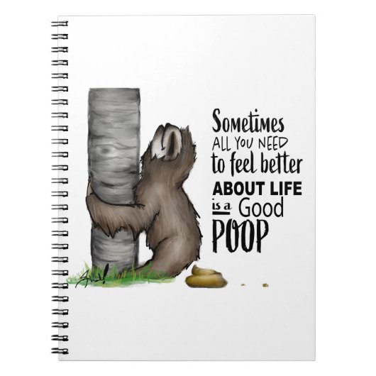 Carnet paresse pooping (Devant)