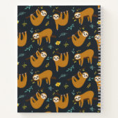 Carnet Paresseux en posture de yoga Lotus "Ralentir" (Dos)