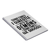 Carnet Parfois, Je Lutte Avec Mes Démons (Côté Droit)