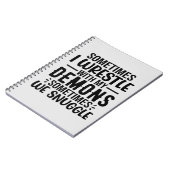 Carnet Parfois, Je Lutte Avec Mes Démons (Côté gauche)