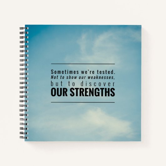 Carnet Parfois Nous Sommes Testés (Devant)