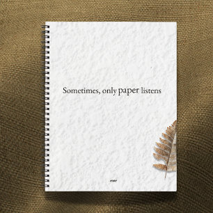 Carnet Parfois, seul le papier écoute – Écrivain personna
