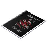 Carnet Parfois, Vous Oubliez Votre Génial : Un Rappel Dou (Côté gauche)