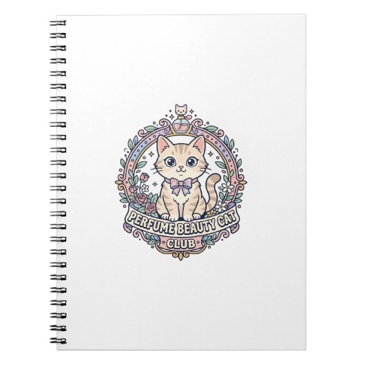 Carnet Parfum Beauté Chat Mignon Chat T-Shirt Design - Pa (Devant)