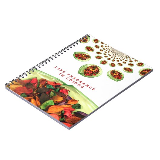 Carnet Parfum de vie : Potpourri message inspirant (Côté gauche)