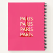 Carnet Paris, Art du voyage, Art du voyage rétro, Rose (Dos)