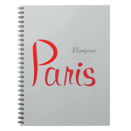 Carnet PARIS Bonjour (Bonjour) (Devant)