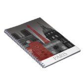 Carnet Paris Elevages par nuit - Rouge (Côté Droit)