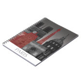 Carnet Paris Elevages par nuit - Rouge (Côté gauche)