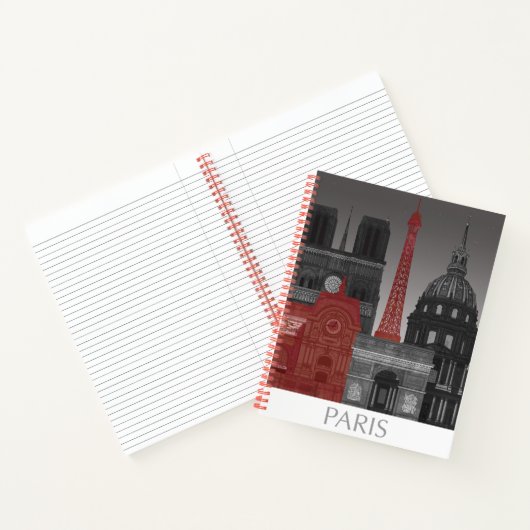 Carnet Paris Elevages par nuit - Rouge (Intérieur)