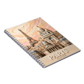 Carnet Paris France Europe Modern Pastel Textured Travel (Côté Droit)