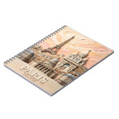 Carnet Paris France Europe Modern Pastel Textured Travel (Côté gauche)