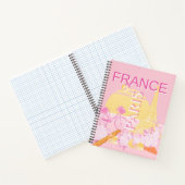 Carnet Paris, France, Travel Art, Preppy, Rose (Intérieur)