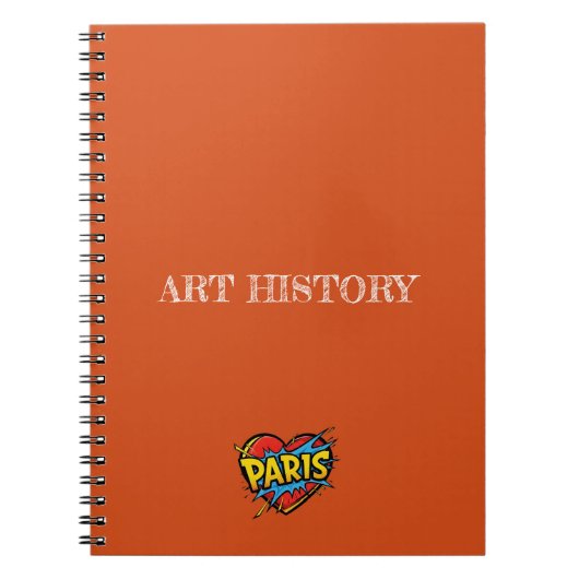 Carnet Paris Orange (Devant)