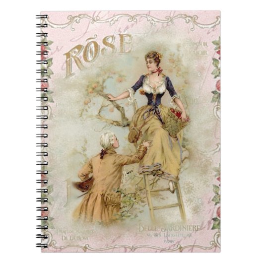 Carnet Paris romantique Amateurs rose shabbychic (Devant)