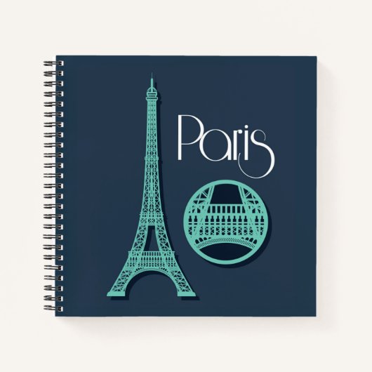 Carnet Paris Turquoise (Devant)
