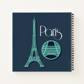 Carnet Paris Turquoise (Dos)