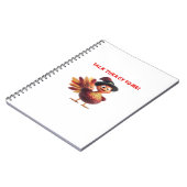 Carnet Parle dinde à moi drôle de conception de Thanksgiv (Côté gauche)