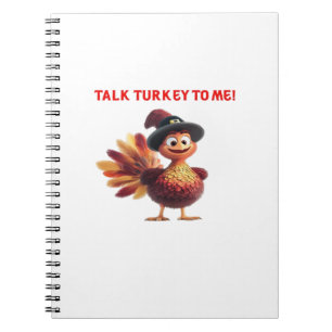 Carnet Parle dinde à moi drôle de conception de Thanksgiv