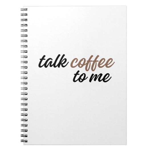 Carnet parle-moi café (Devant)