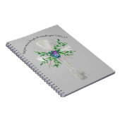 Carnet Parlez Croix gris Jésus avec Fleurs (Côté Droit)