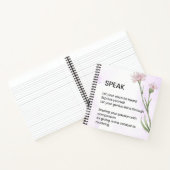 Carnet Parlez - Poème d'autonomisation d'amour personnel (Intérieur)