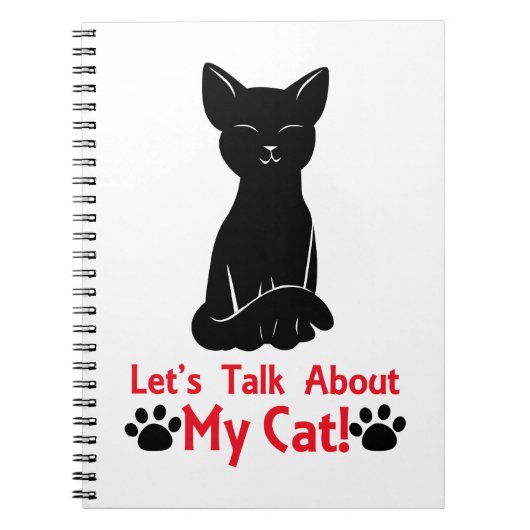 Carnet Parlons de mon chat (Devant)