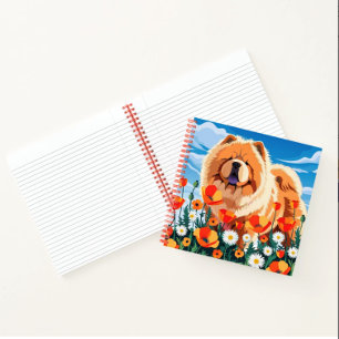 Carnet PARMI LES COQUELICOTS Chow 