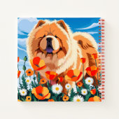 Carnet PARMI LES COQUELICOTS Chow (Dos)