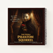 Carnet Parodie de l'Opéra Fantôme Écureuil (Dos)