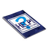 Carnet Parodie de monogramme bleu (Côté Droit)