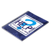 Carnet Parodie de monogramme bleu (Côté gauche)