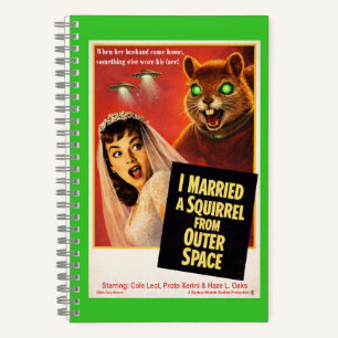 Carnet Parodie d'écureuil de l'espace extra-atmosphérique