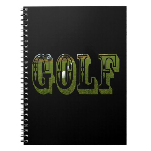 Carnet Parole De Dimensions Vert Golf Avec Boules, (Devant)