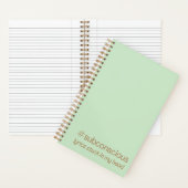 Carnet "#Paroles Subconscientes bloquées dans ma tête" Jo (À l'intérieur)