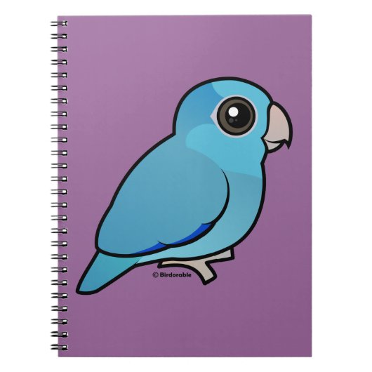 Carnet Parrotlet Pacifique bleu (Devant)