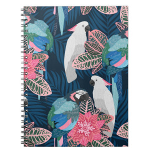 Carnet Parrots Tropical : Vintage Motif sans fil