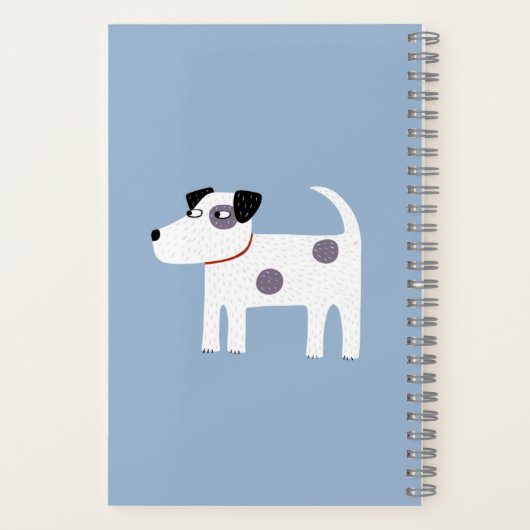 Carnet Parson Jack Russell Terrier Dog Custom (Verso)