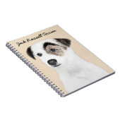 Carnet Parson Jack Russell Terrier Peinture - Chien Art (Côté Droit)