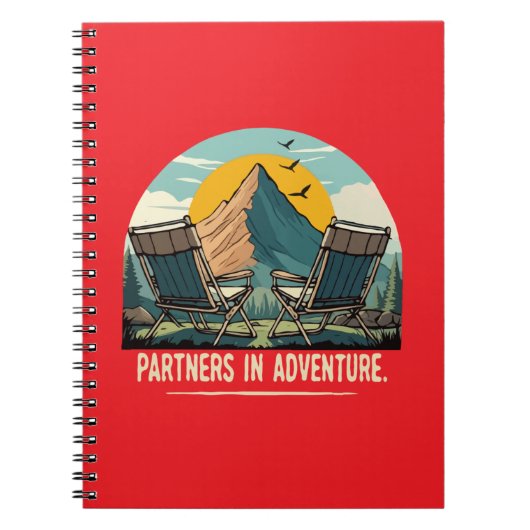 Carnet Partenaires d'Aventure Design de Camping Rétro Mon (Devant)