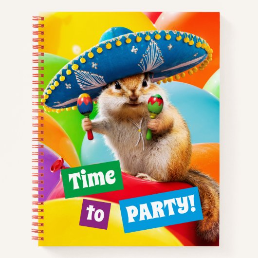 Carnet Parti Chipmunk En Sombrero (Devant)
