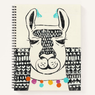 Carnet Parti Llama - Portrait