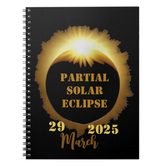 Carnet Partiel Solaire Eclipse Event 2025 Viewing Party (Devant)