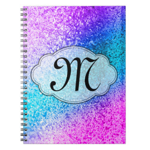 Carnet Parties scintillant à billes Monogramme de la broc