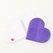 Carnet Parties scintillant à étincelle violette (Intérieur)