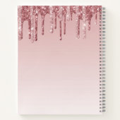 Carnet Parties scintillant à goutte rose Ballerina Ballet (Dos)